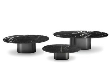 GIOTTO - Oval low marble coffee table for living room by i 4 Mariani - view 3